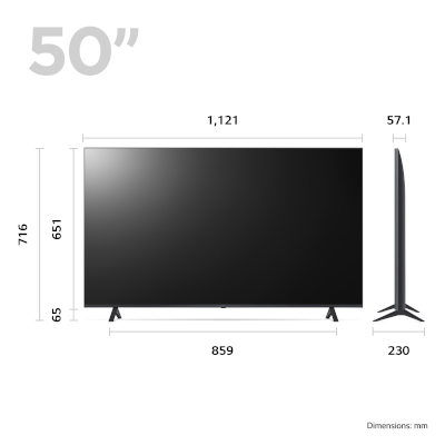 POWERCITY - 50UR78006LK.AEK LG 50 SMART 4K HDR LED TV WITH WIFI TV 46 -  86 Screen