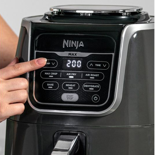 Ninja Air Fryer XL 5.5-Quart Gray Air Fryer in the Air Fryers department at