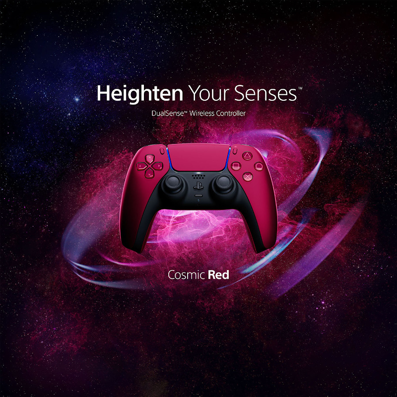 Sony - Manette PS5 Cosmic Red Bluetooth/USB